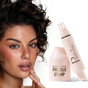 Faux Freckle Stamp, Long-Lasting&Waterproof Freckle Pen, Quick-Dry‎ 5-Point Faux
